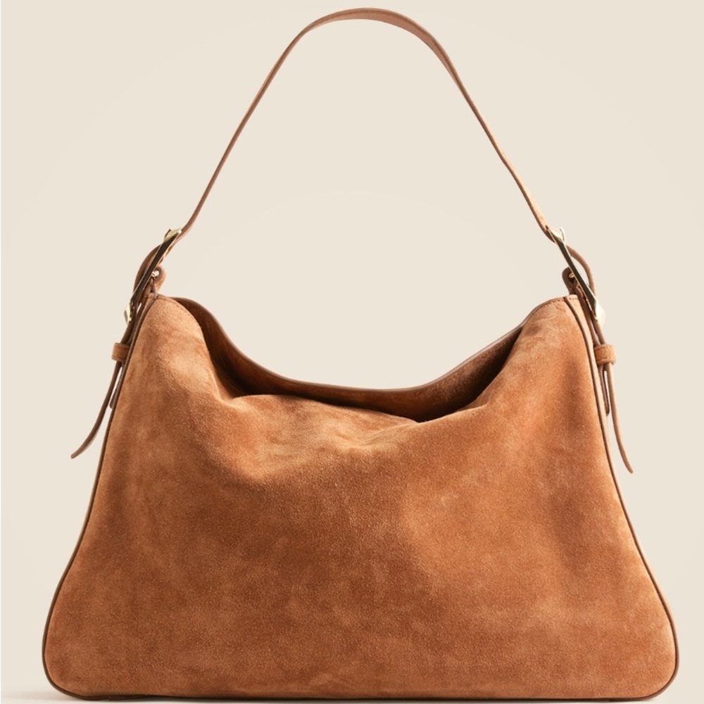 J. Crew Brown Suede Shoulder Bag